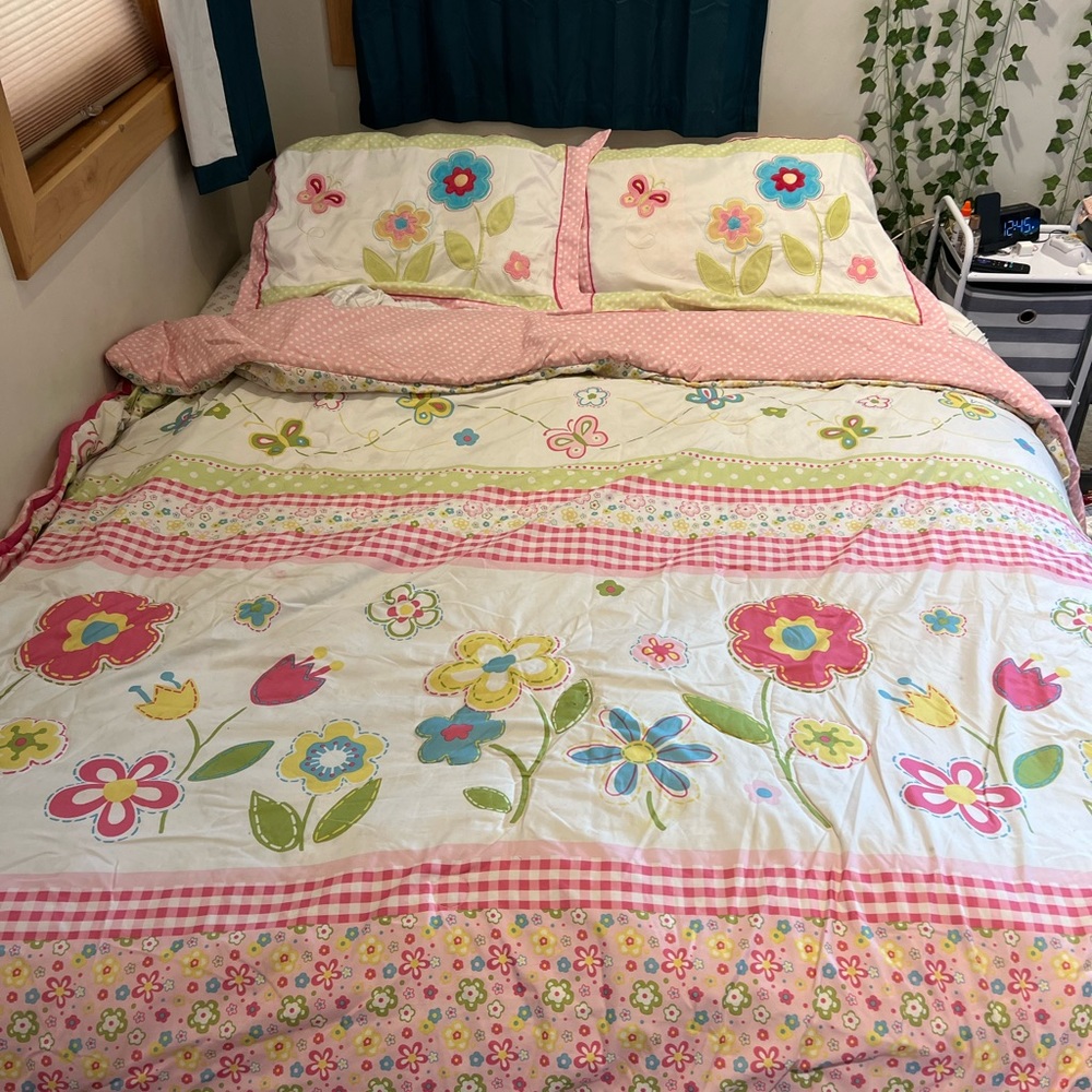 Queen comforter and shams